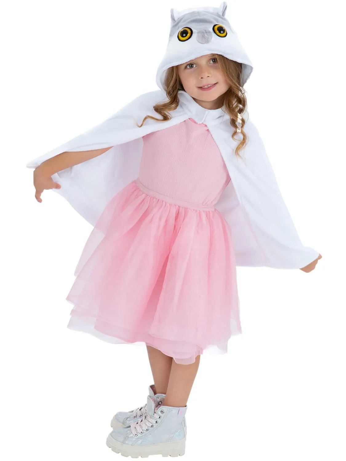 Smiffys Deluxe Baby Owl Mantello Gufo Bambina 4-7 Anni Peluche