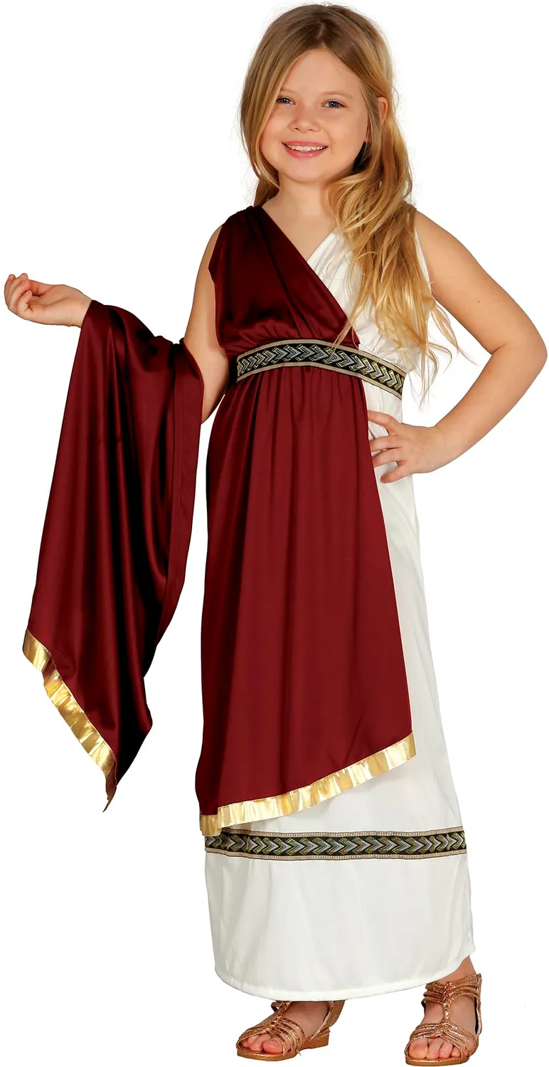 Guirca Romana Ragazza Teenager costume rosso 14-16 anni
