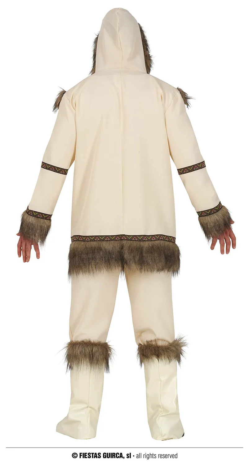 Guirca Eschimese costume uomo L 52-54 poliestere 4 pezzi