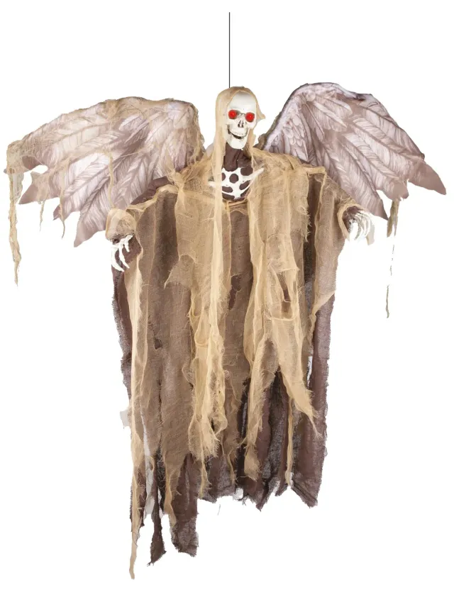 P'tit Clown 23025 Angelo Caduto Automa Halloween 130 cm Scheletro