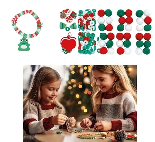 Fiestas Guirca kit braccialetti natalizi bambini e adulti