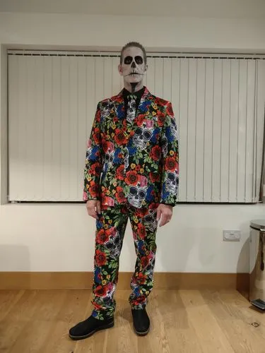 Smiffys Day of the Dead 41589 costume uomo XL multicolore
