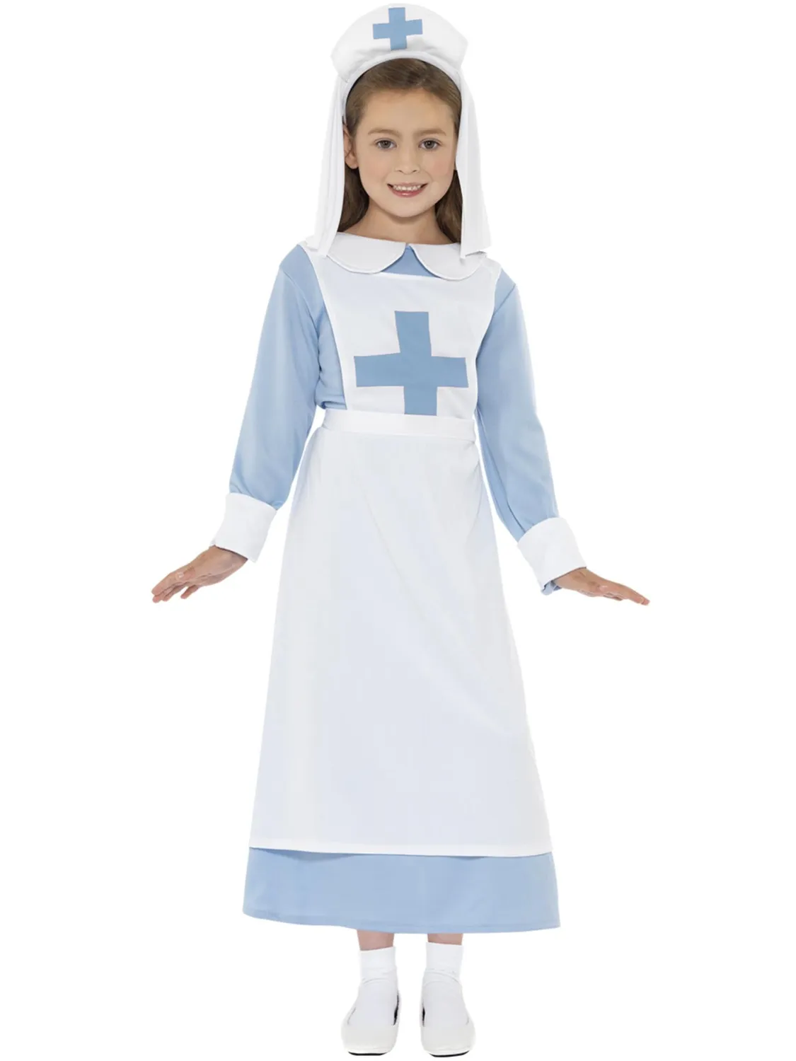 Smiffys WW1 costume infermiera bambina blu taglia S