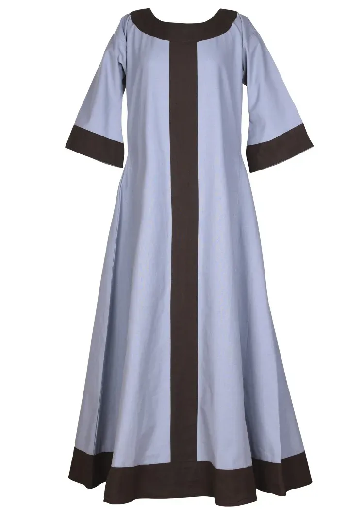 La Bottega di Merlino Abito Gudrun blu-grigio vestito medievale