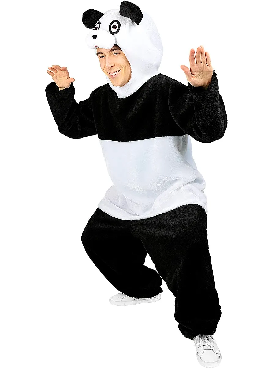 Funidelia Panda Costume Adulto L-XL Bianco Nero
