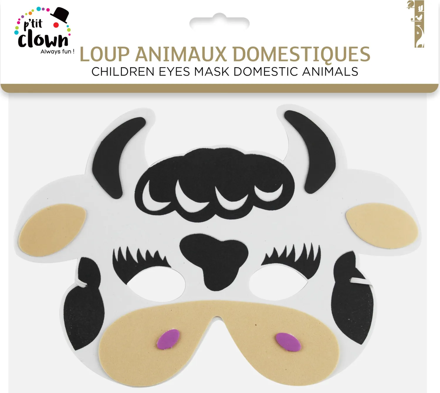 P'tit Clown 56054 maschera lupo animali bambino