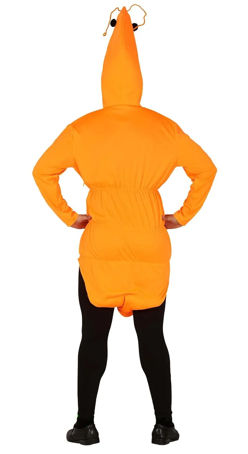 Guirca Costume Gambero Adulto 52-54 con cappuccio e coda