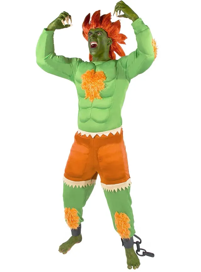 Funidelia Costume Blanka Street Fighter Uomo Verde
