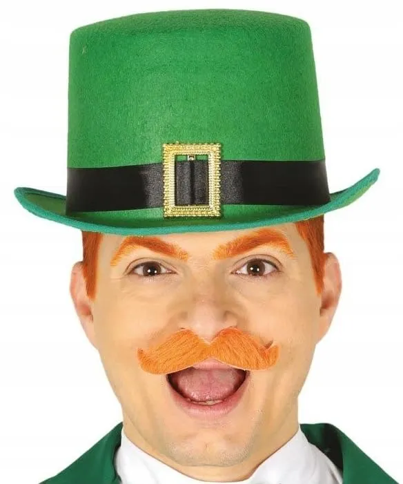 Guirca Cappello a Cilindro Verde Saint Patrick Leprechaun
