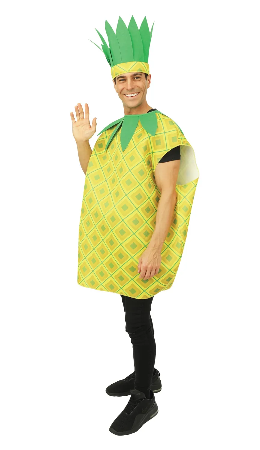 P'tit Clown Fruits Verdure ananas costume adulto taglia unica