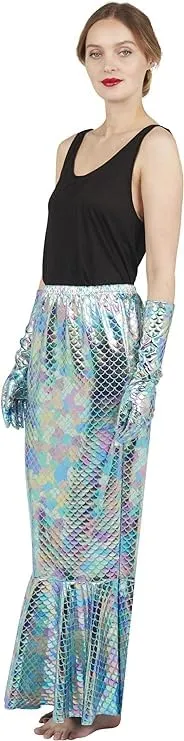 P'tit Clown Gonna Coda Sirena Argento Blu L/XL Adulto