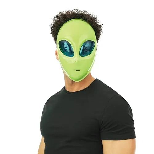 P'tit Clown 23854 maschera aliena verde adulto