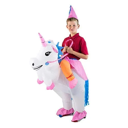 Bodysocks Unicorno costume gonfiabile bambini 5-11 anni con ventola
