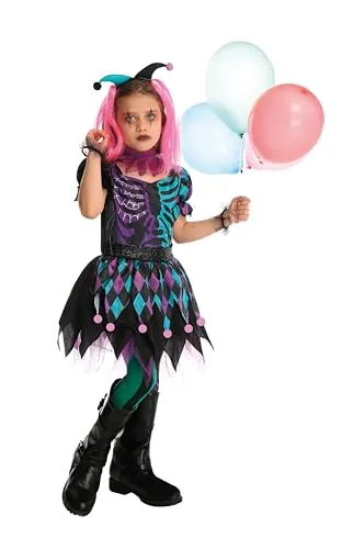 P'tit Clown costume clown scheletro bambino 10-12 anni