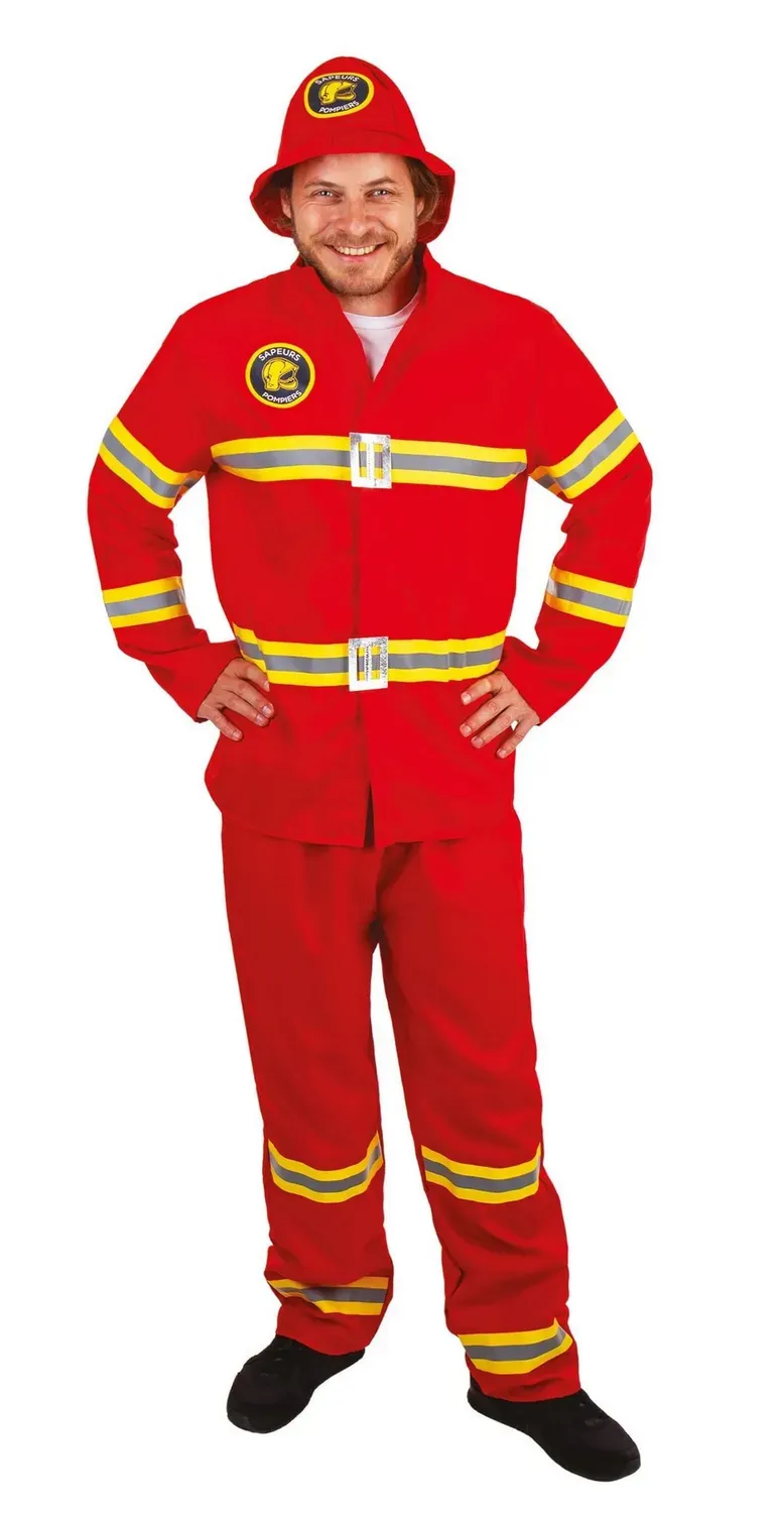 P'tit Clown re21099 costume pompiere adulto L/XL