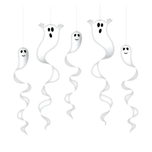 P'tit Clown Spirale Halloween decorazione fantasmi 5 pezzi