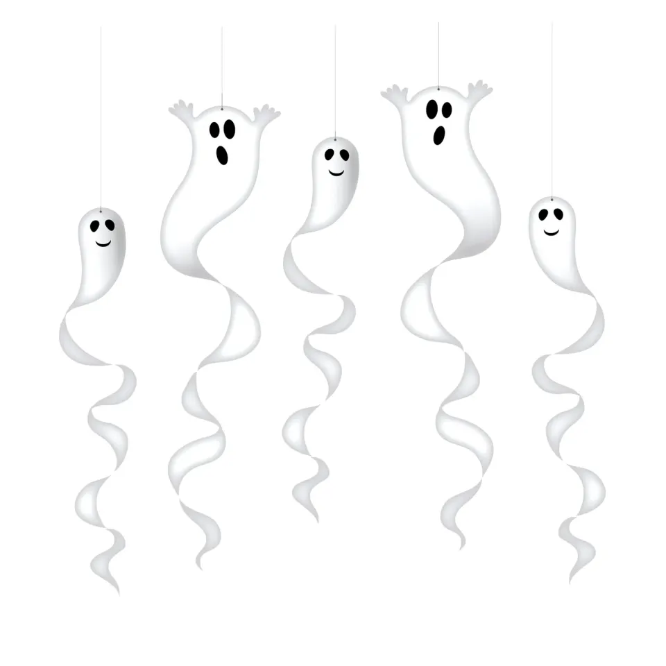 P'tit Clown Spirale Halloween decorazione fantasmi 5 pezzi