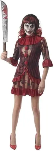 P'tit Clown Clown Diabolico costume adulto L-XL rosso