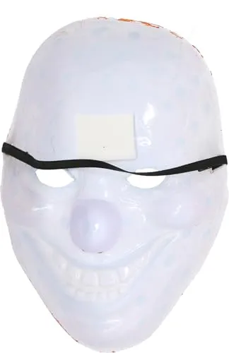 Fiestas Guirca maschera pagliaccio clown cattivo PVC adulto