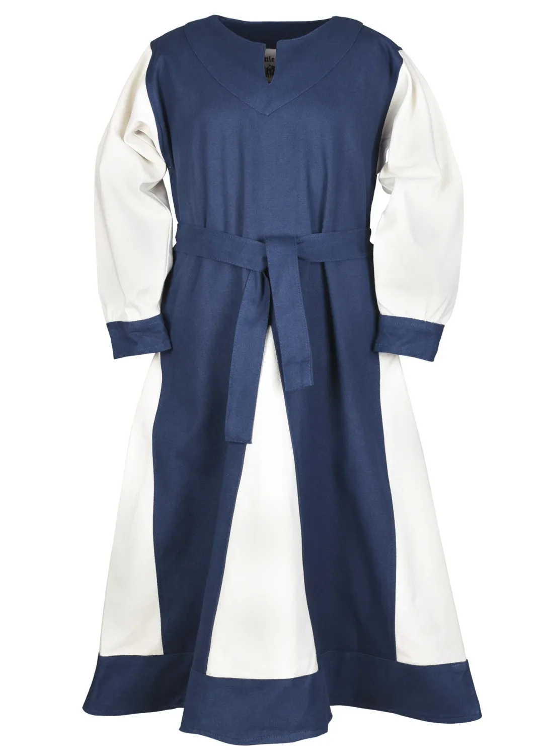 La Bottega di Merlino Solveig abito bambini blu cotone