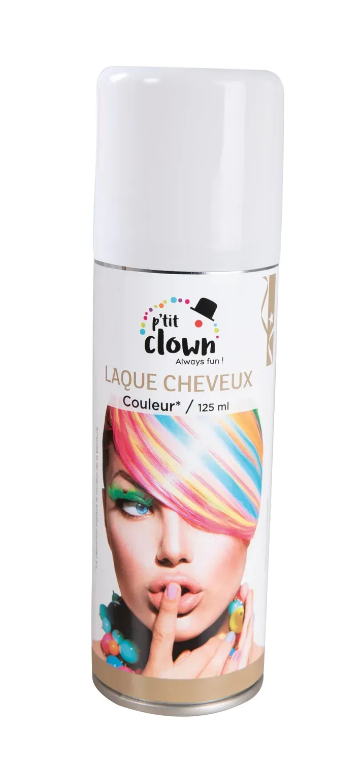 P'tit Clown lacca capelli bianca spray Carnevale