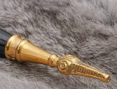 La Bottega di Merlino Vegvisir Jormungandr corno vichingo in corno di bue
