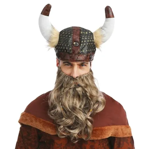 P'tit Clown 23291 barba vichinga adulto bionda trecce