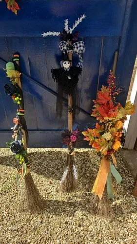 Smiffys Authentic Witch scopa strega marrone 101 cm