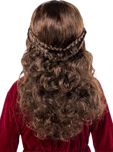 Funidelia Medievale parrucca principessa bambina marrone