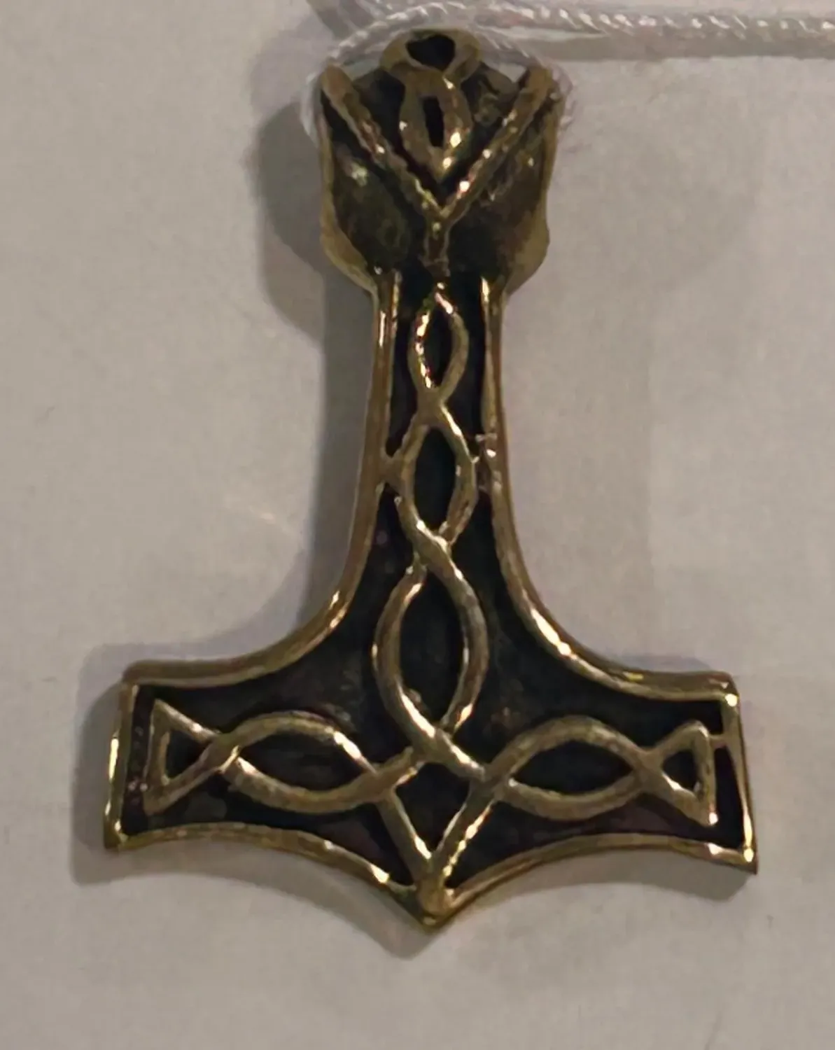 La Bottega di Merlino Mjölnir ciondolo martello Thor bronzo