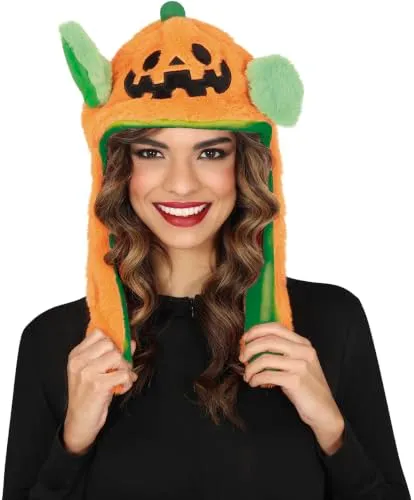 Fiestas Guirca Cappello Zucca Peluche con Movimento arancione taglia unica