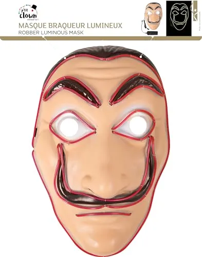 P'tit Clown Re54061 maschera LED Dalì luminosa