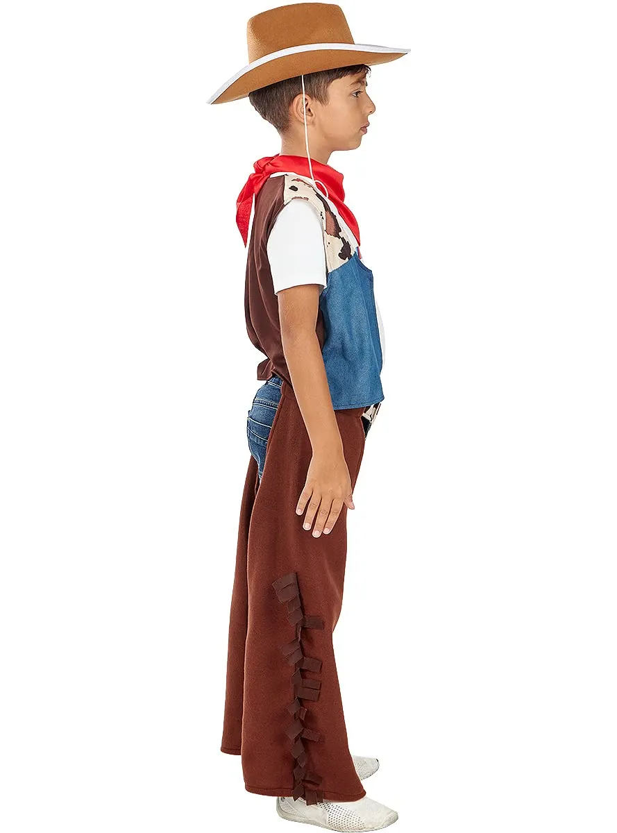 Funidelia Western cappello cowboy bambino marrone