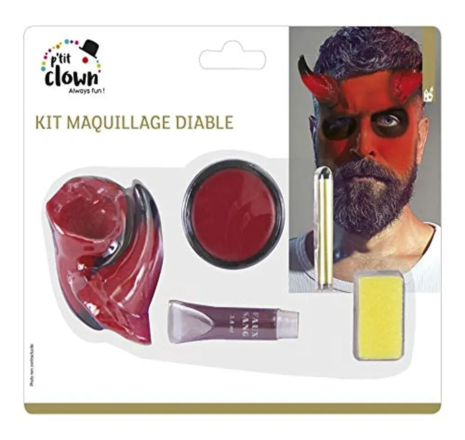 P'tit Clown 12900 kit trucco diavolo con corna