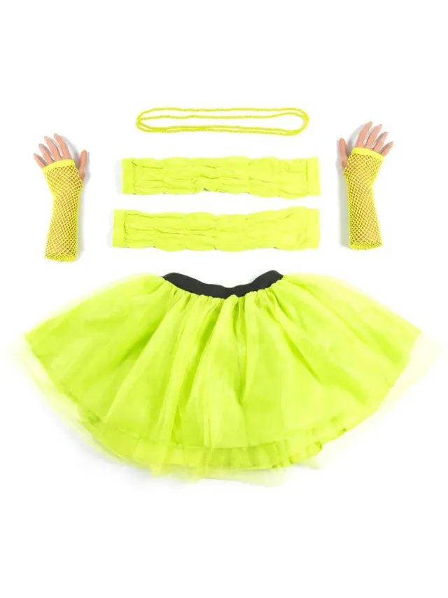 Smiffys Green Plus Size tutu verde con accessori