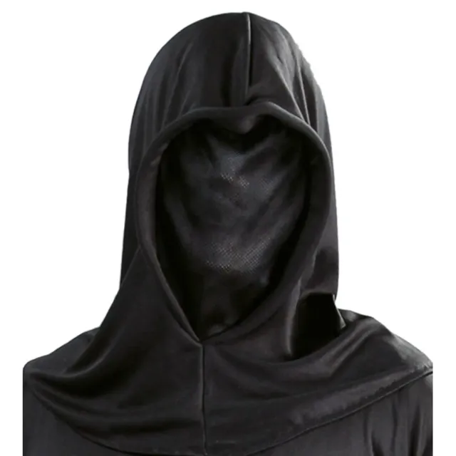 Guirca Cappuccio Nero in Tessuto Accessorio Carnevale
