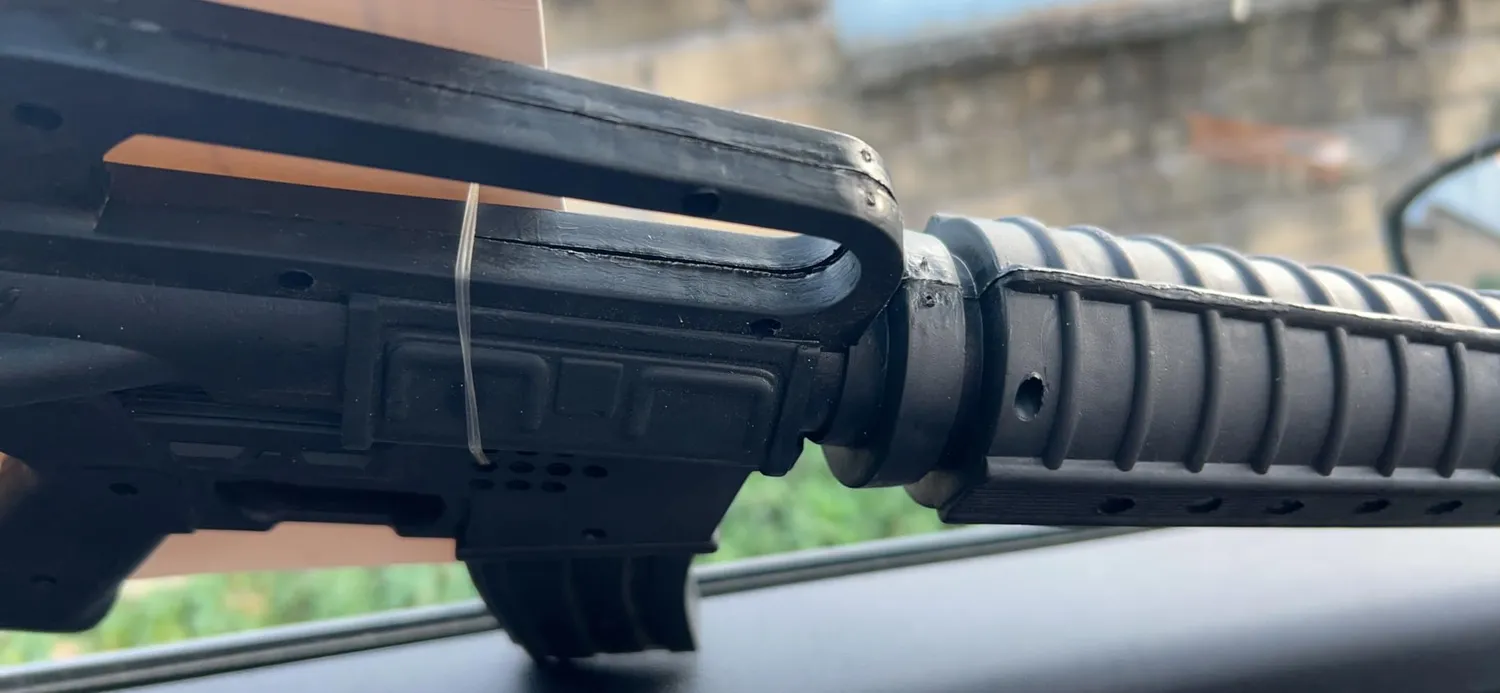 Guirca Mitraglietta d'Assalto 62 cm Nera con Suono