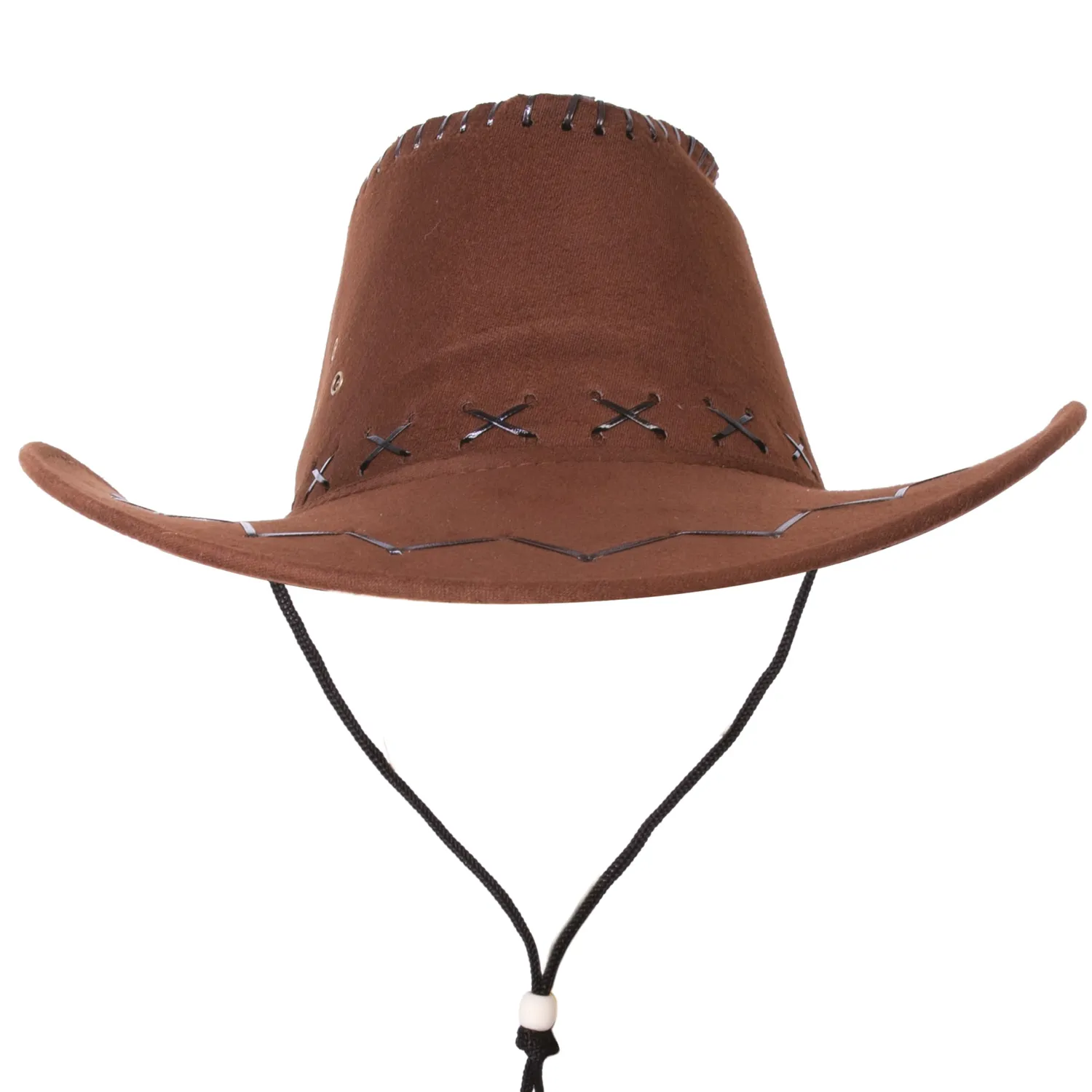 P'tit Clown Cappello Cowboy Nabuk Adulto Marrone Scuro