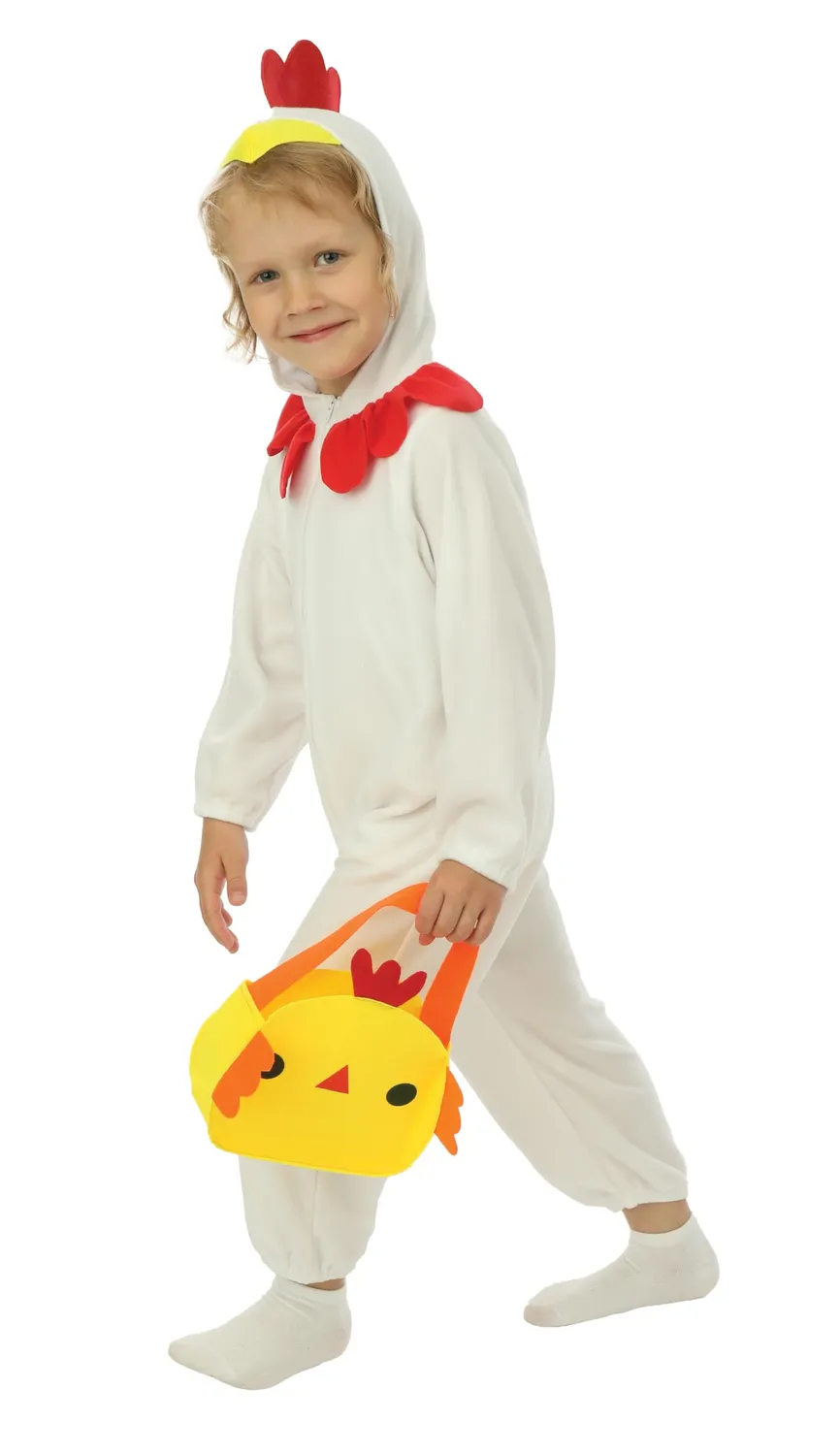 P'tit Clown costume pulcino bambino giallo per Pasqua