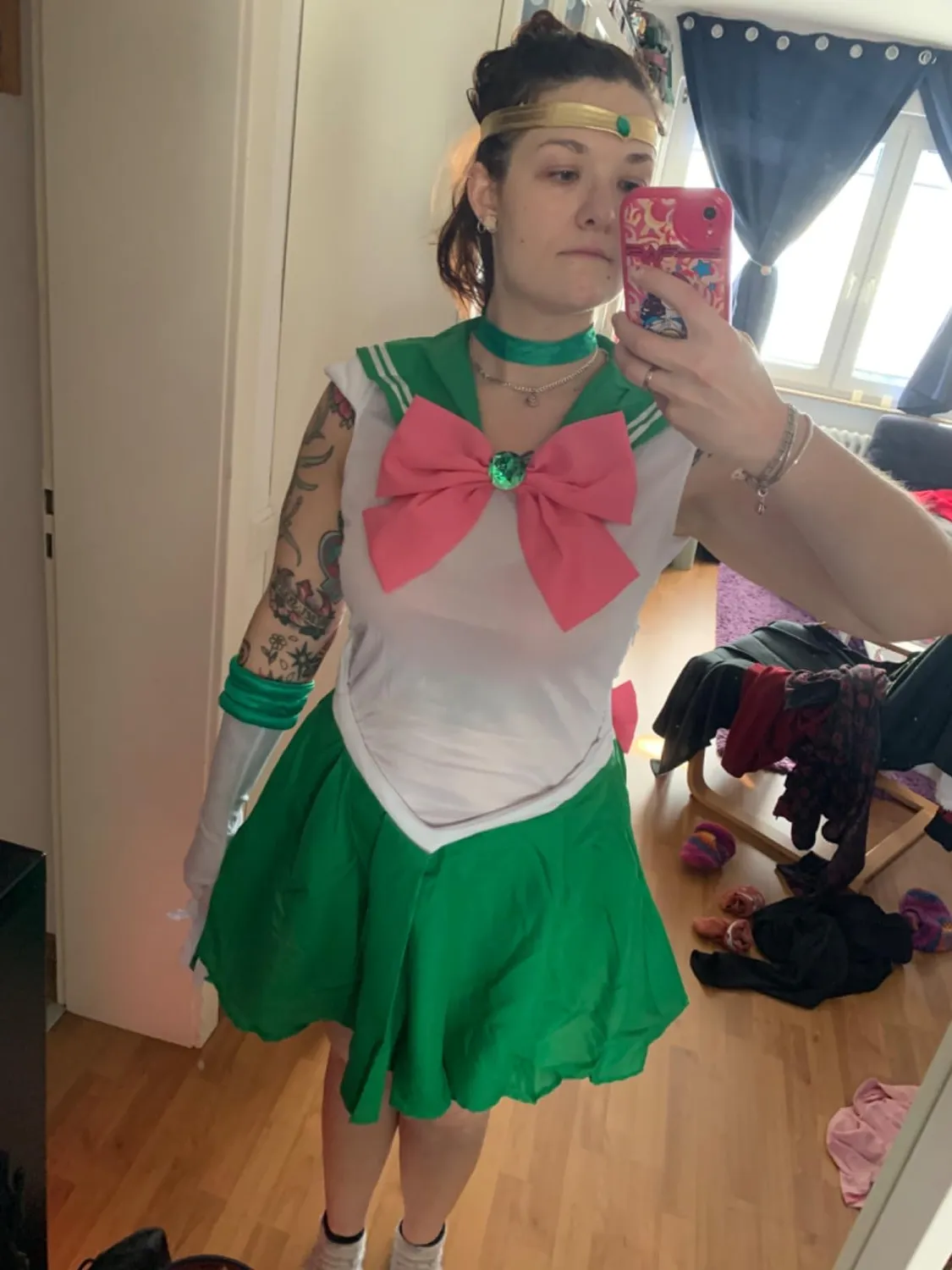 Funidelia Sailor Jupiter costume donna L verde