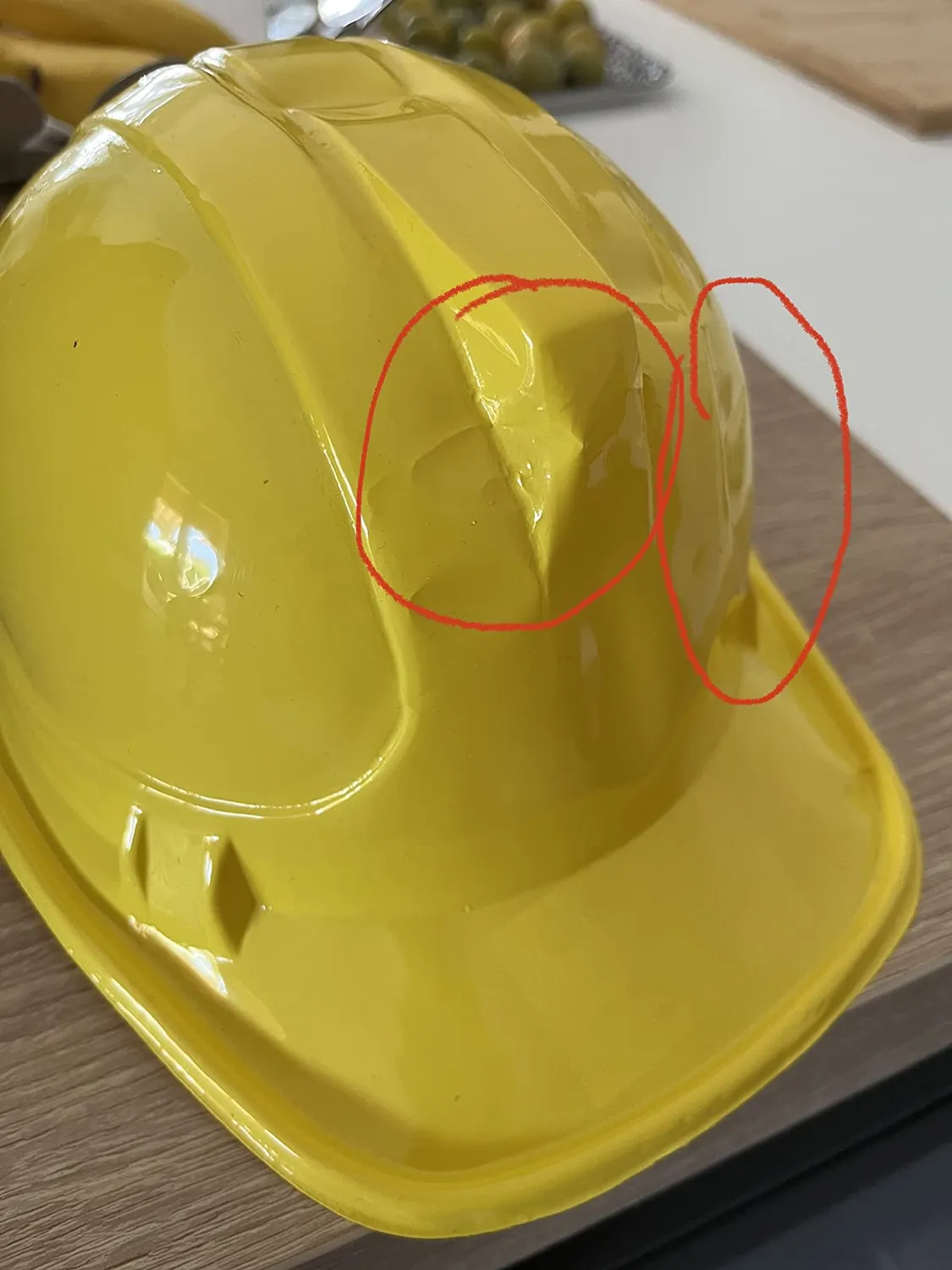 P'tit Clown 60550 casco cantiere giallo plastica