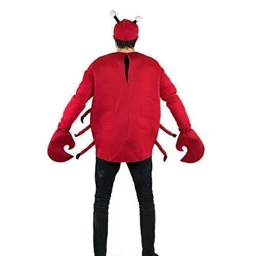 Bodysocks Granchio costume carnevale adulti rosso