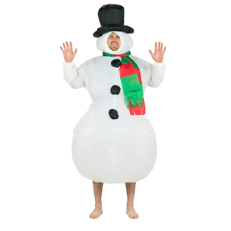 Bodysocks Pupazzo di Neve costume gonfiabile adulto