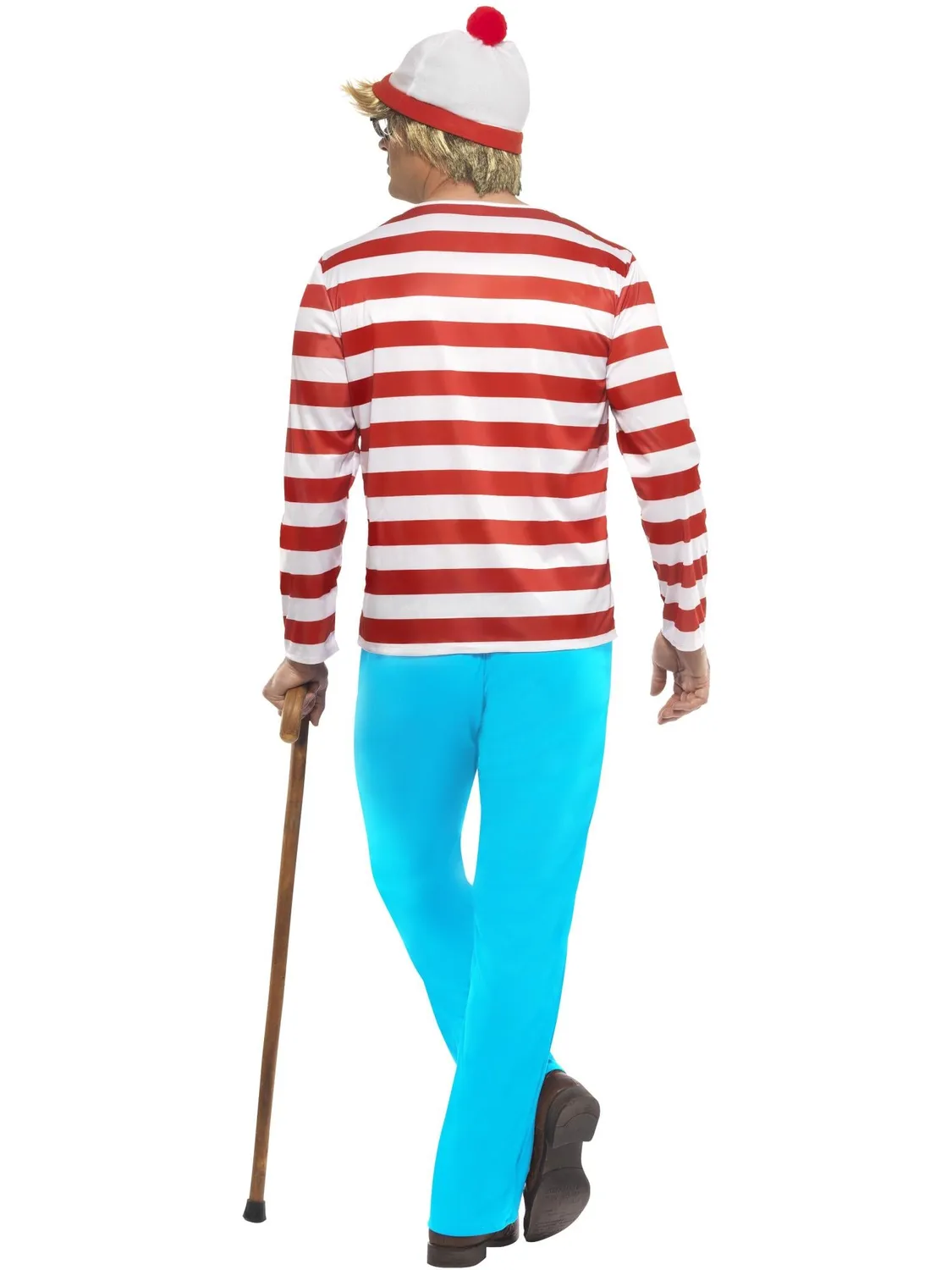 Smiffys Where's Wally Costume uomo 4 pezzi S