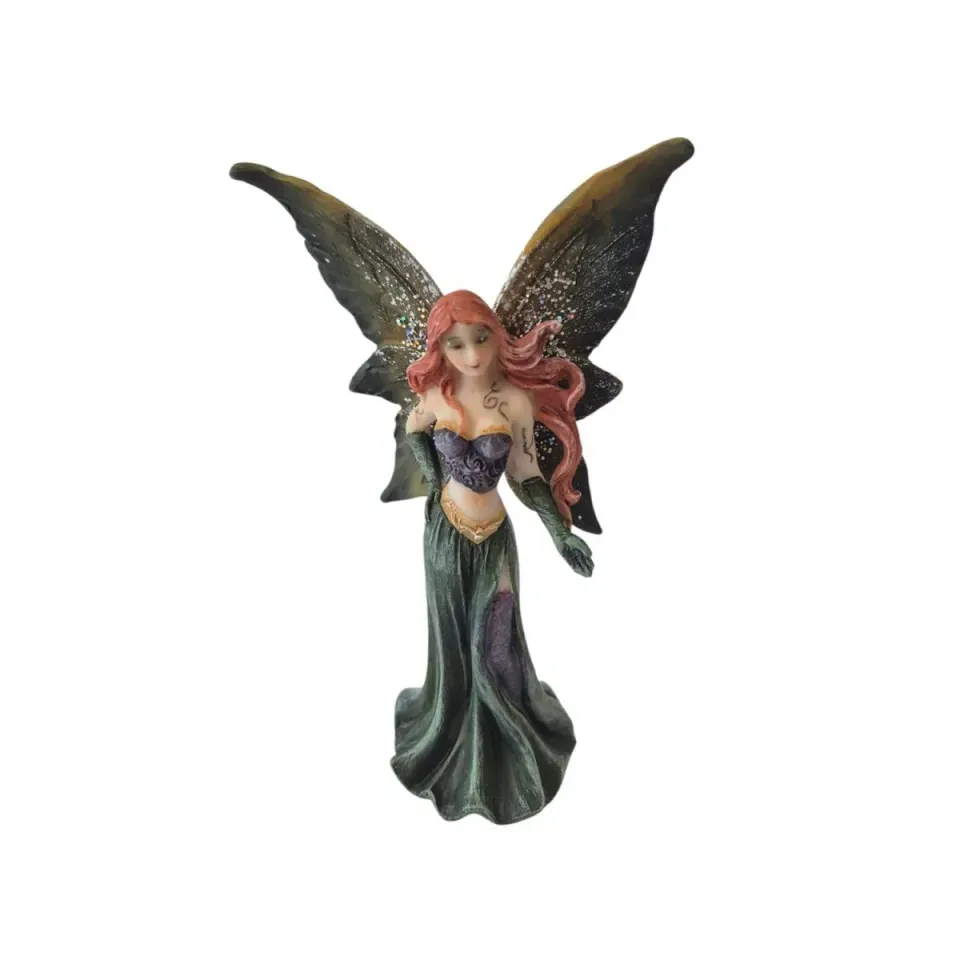 La Bottega di Merlino Fatina statuetta resina verde 12 cm fantasy