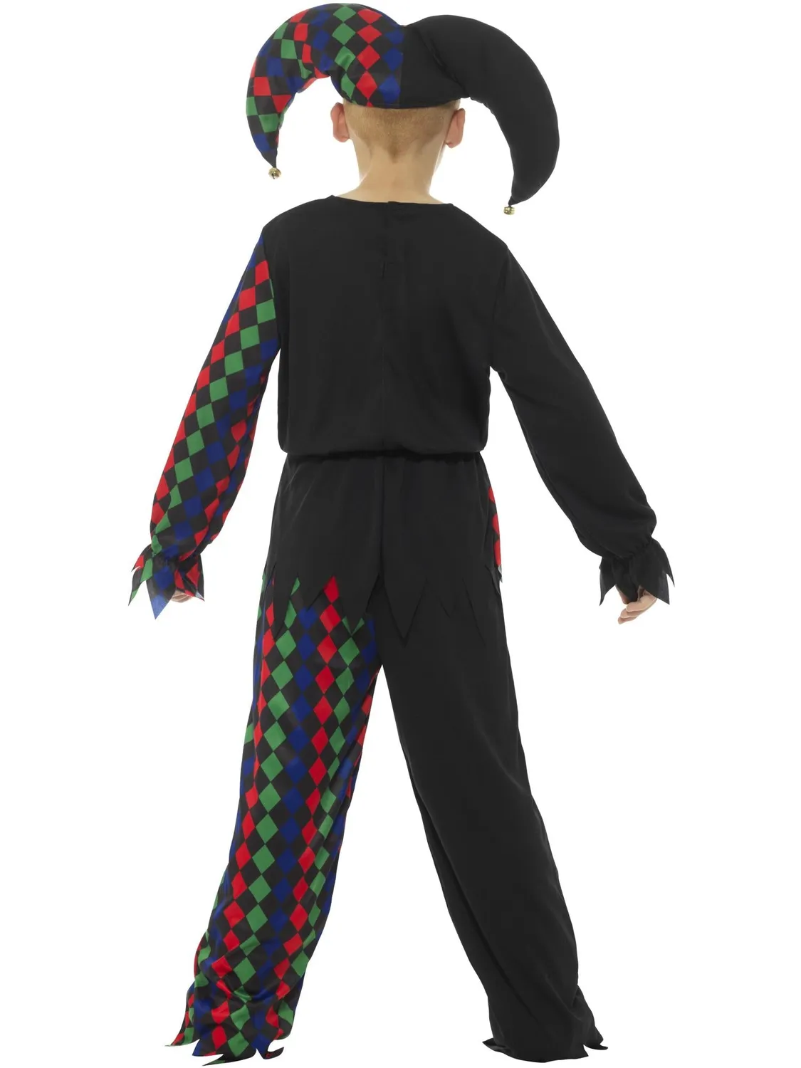 Smiffys Skeleton Jester costume giullare 10-12 anni scheletro
