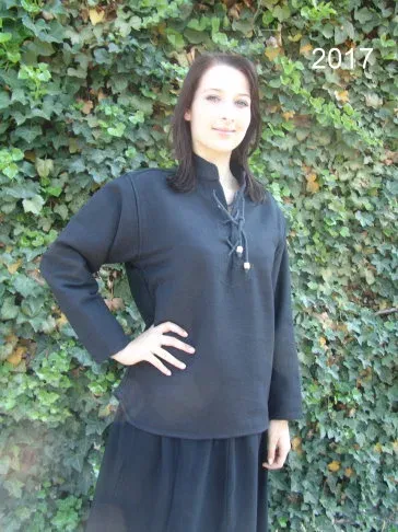 La Bottega di Merlino camicia medievale cotone spesso corda