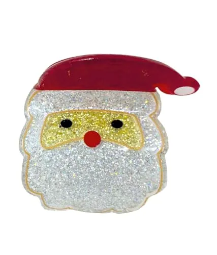Fiestas Guirca fermaglio capelli Babbo Natale donna rosso 4,5 cm