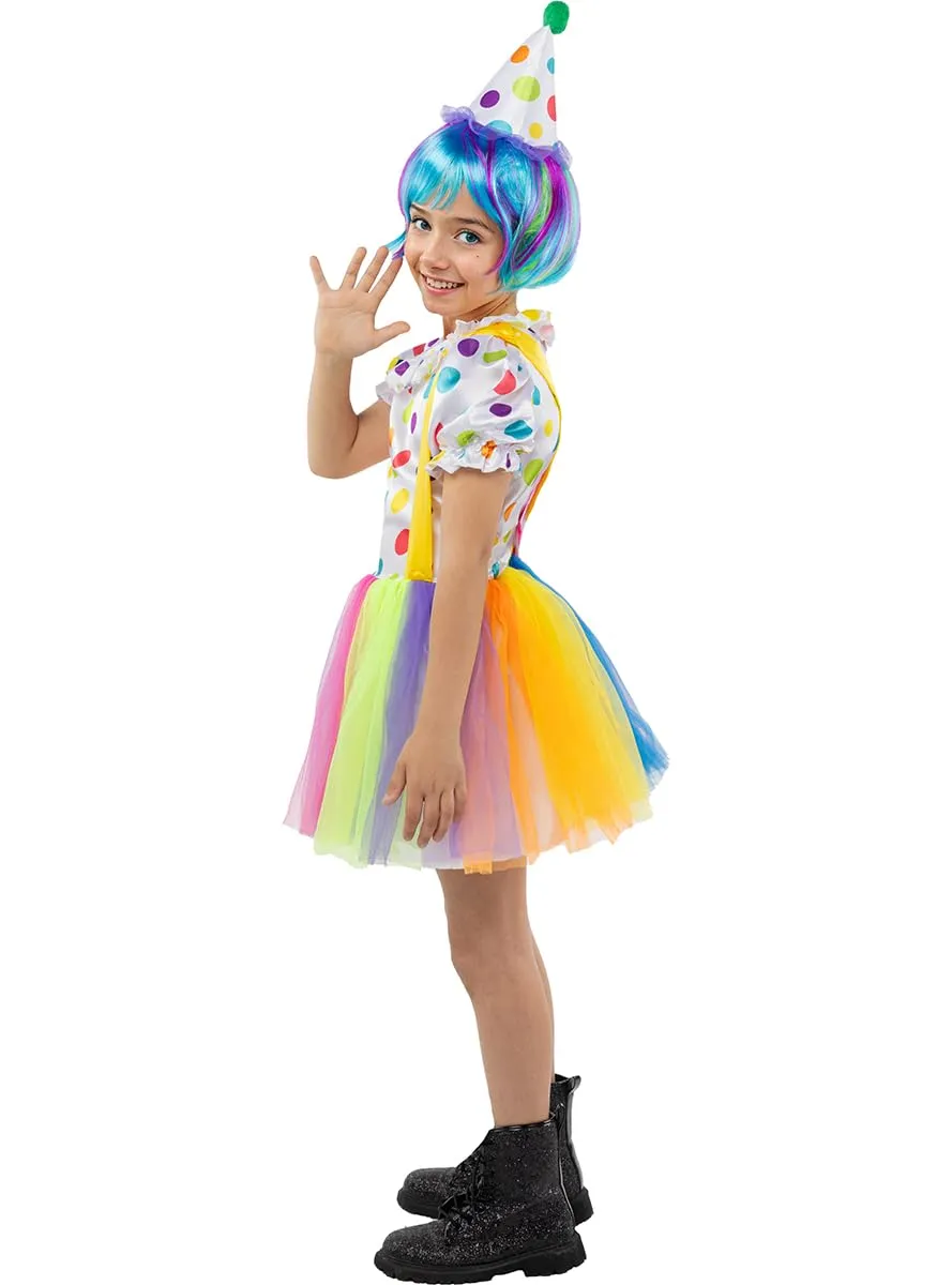 Funidelia Costume da Clown Bambina 7-9 Anni Rosso