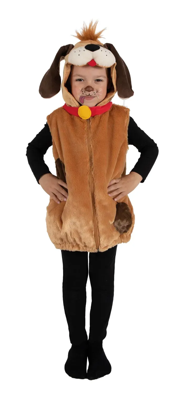 P'tit Clown costume cane bambino tuta 5-6 anni
